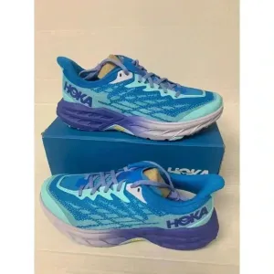 -570 Hoka W Speedgoat 5, Blue, Womens Running Shoes-US 9.5 Womens