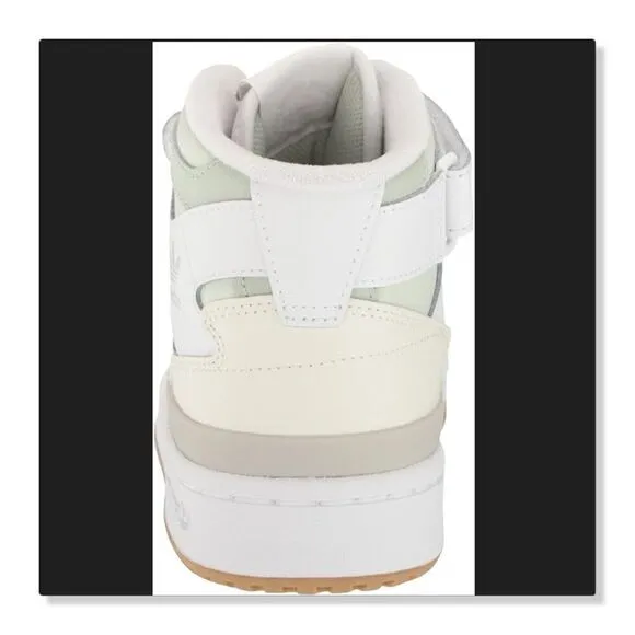 ✨ ADIDAS ✨ Forum Mid Sneaker in White/ Linen Green - [Women's size 5]