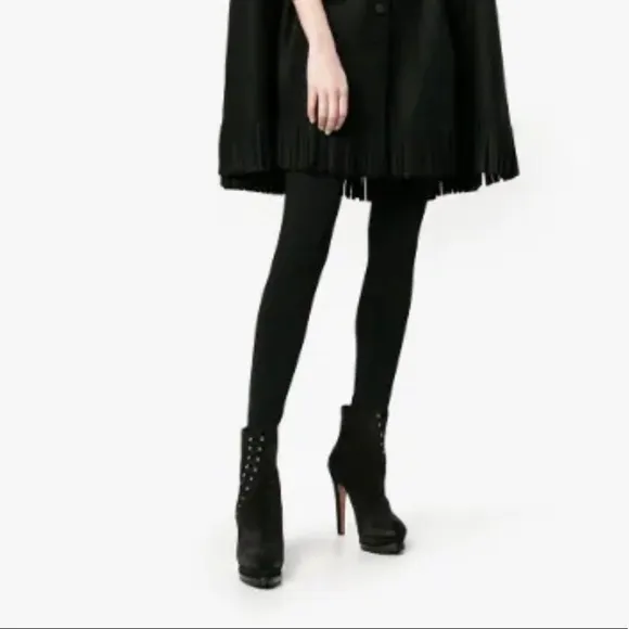 💥 ALAIA Stud Platform Booties 36.5