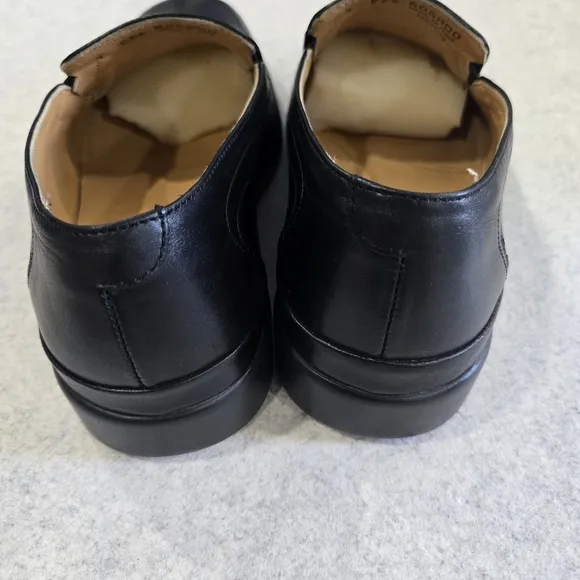 🐢 Bally Rogado Men's leather loafers  Black Size 7 EEE.