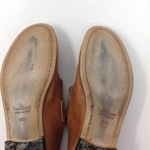 * BIBLIOTEK (Fuso Orario) Italian Leather Shoes 39.5
