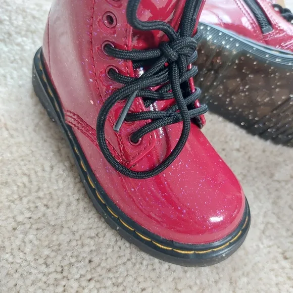 -Dr. Martens Kids Red Boots