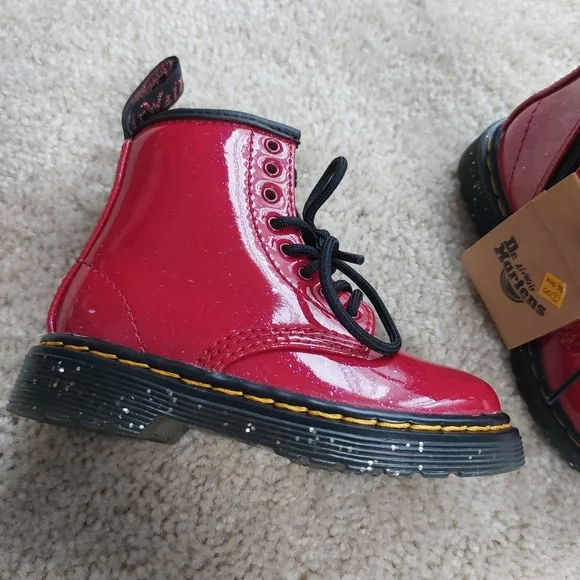 -Dr. Martens Kids Red Boots