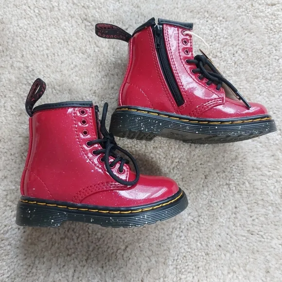 -Dr. Martens Kids Red Boots