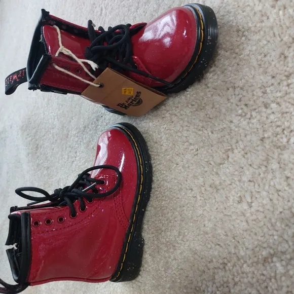 -Dr. Martens Kids Red Boots