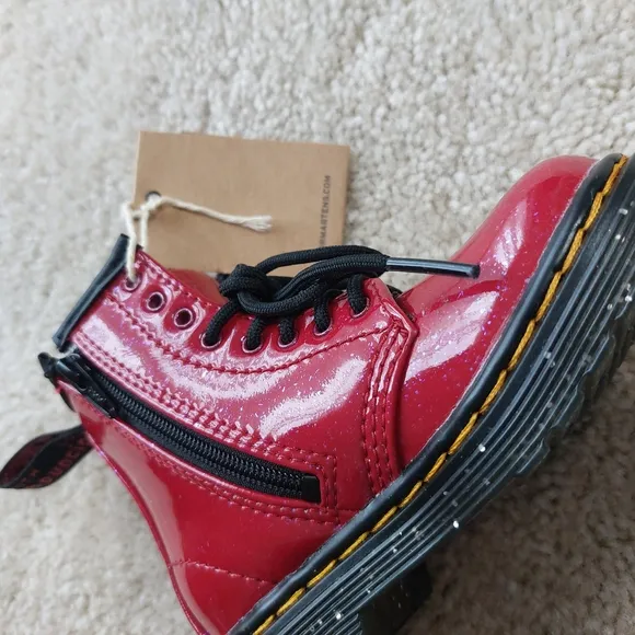 -Dr. Martens Kids Red Boots