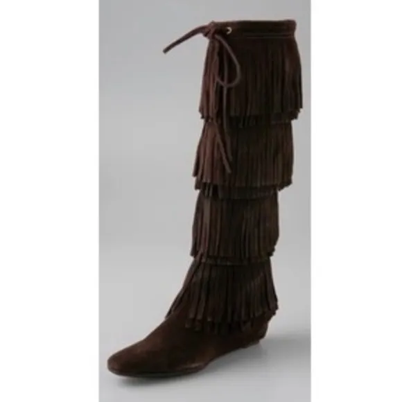 🆕 KORS Michael Kors Fringe Suede Boots