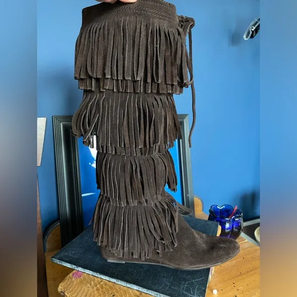 🆕 KORS Michael Kors Fringe Suede Boots