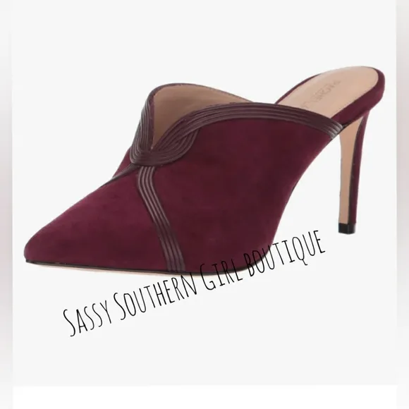 🆕⭐ Rachel Zoe merlot heel muel
