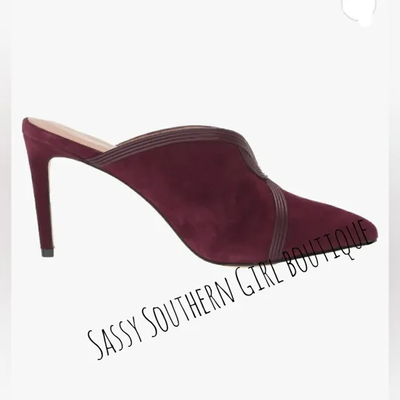 🆕⭐ Rachel Zoe merlot heel muel