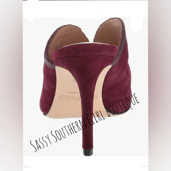 🆕⭐ Rachel Zoe merlot heel muel