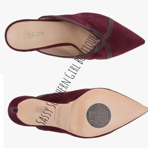 🆕⭐ Rachel Zoe merlot heel muel