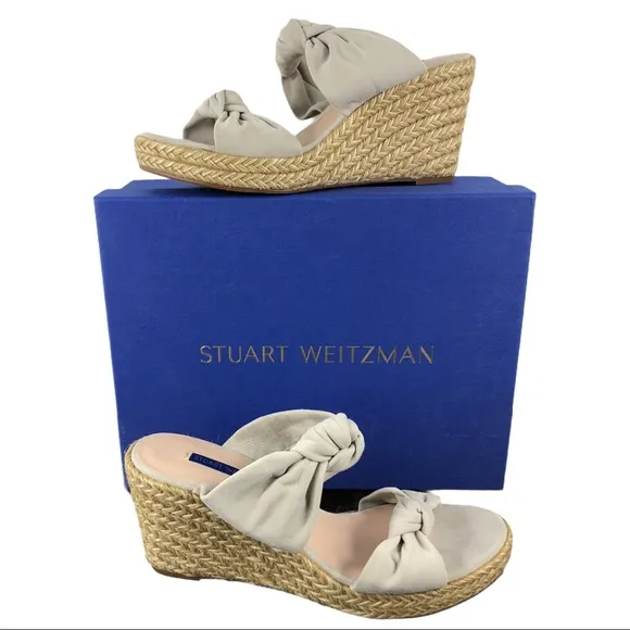 🆕 Stuart Weitzman Sarina Knotted Espadrille Wedge