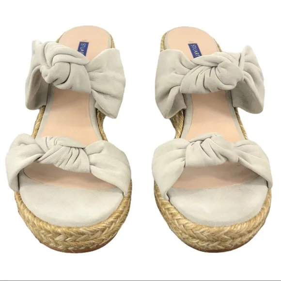 🆕 Stuart Weitzman Sarina Knotted Espadrille Wedge