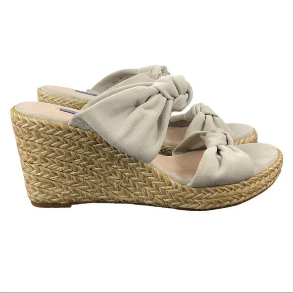 🆕 Stuart Weitzman Sarina Knotted Espadrille Wedge