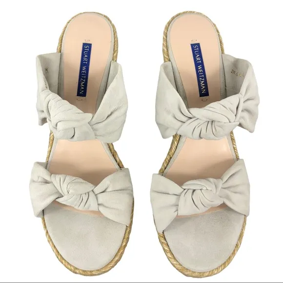 🆕 Stuart Weitzman Sarina Knotted Espadrille Wedge