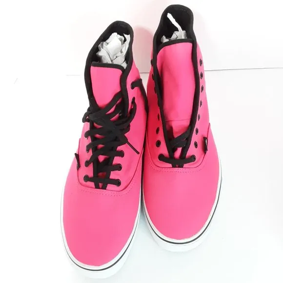🆕 Vans Authentic Hi Sneakers Neon Pink 9M | 10.5W High Tops