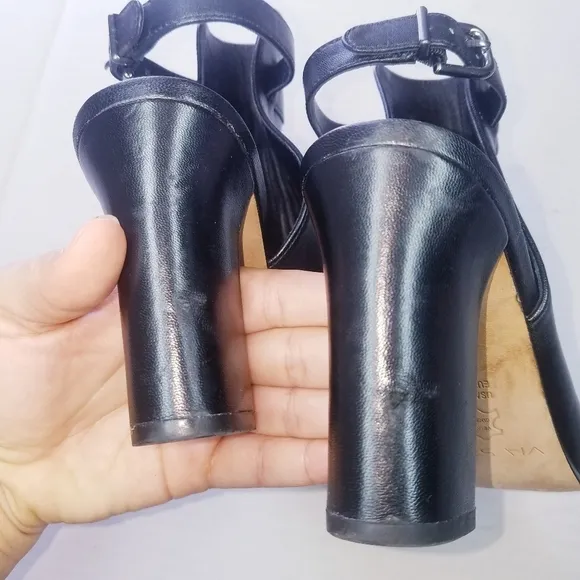 🌸 Via Spiga | Black Leather Ankle Shoes  38