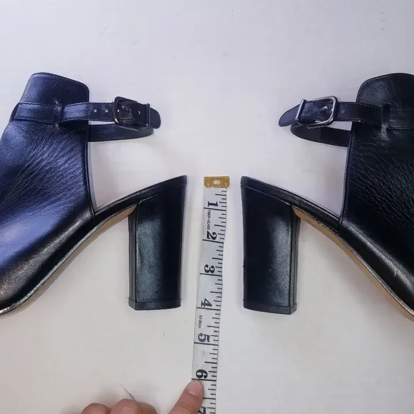 🌸 Via Spiga | Black Leather Ankle Shoes  38