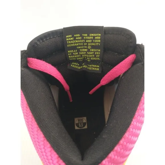 2012 Nike Dunk High Fireberry LONDON Pink Volt 317982-127 Mens‎ Shoes Size 9.5