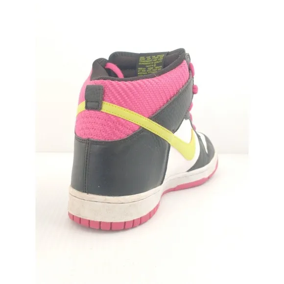 2012 Nike Dunk High Fireberry LONDON Pink Volt 317982-127 Mens‎ Shoes Size 9.5
