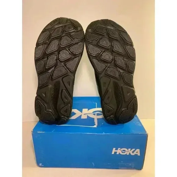 .3010 Hoka Clifton 9, Black/Black, Womens Running Shoes-US 9 Womens
