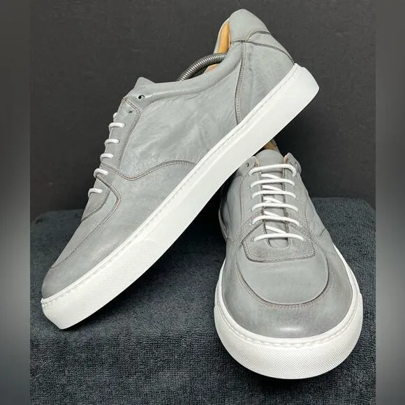 $449 Alden Carroll &amp; Co Mens Grey Leather Shoes SIZE EU 45 US 11-11.5  NWOB 4168