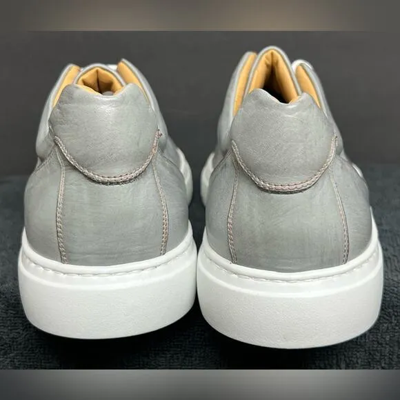 $449 Alden Carroll &amp; Co Mens Grey Leather Shoes SIZE EU 45 US 11-11.5  NWOB 4168