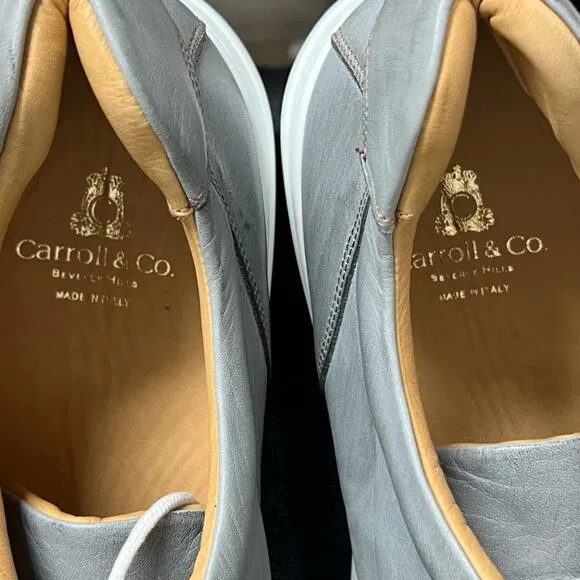 $449 Alden Carroll &amp; Co Mens Grey Leather Shoes SIZE EU 45 US 11-11.5  NWOB 4168