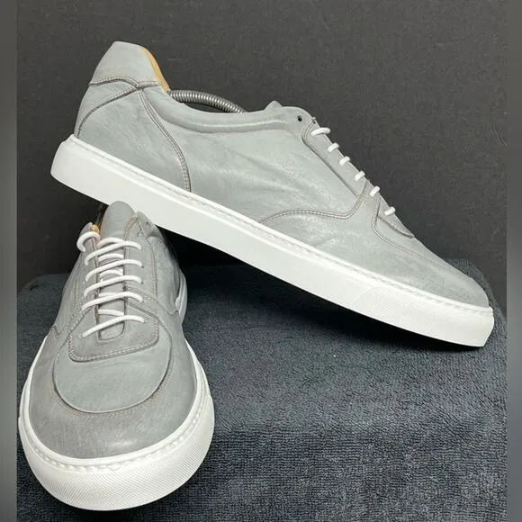 $449 Alden Carroll &amp; Co Mens Grey Leather Shoes SIZE EU 45 US 11-11.5  NWOB 4168