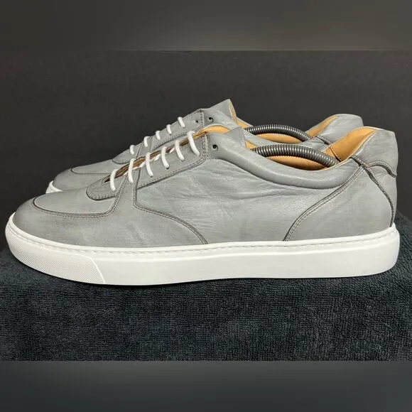 $449 Alden Carroll &amp; Co Mens Grey Leather Shoes SIZE EU 45 US 11-11.5  NWOB 4168