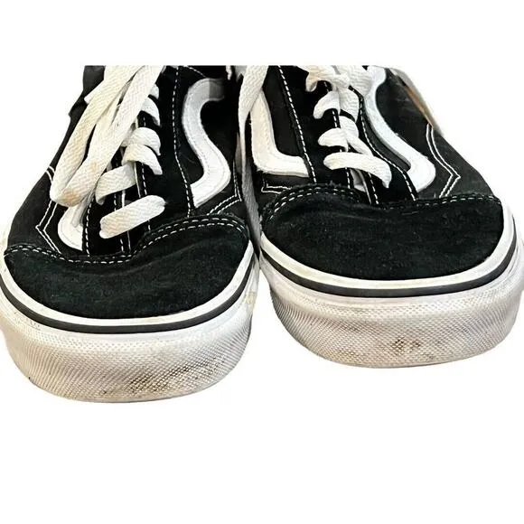 7.5 Women Vans Old Skool Skate Shoes Sneakers Black Suede Men 6