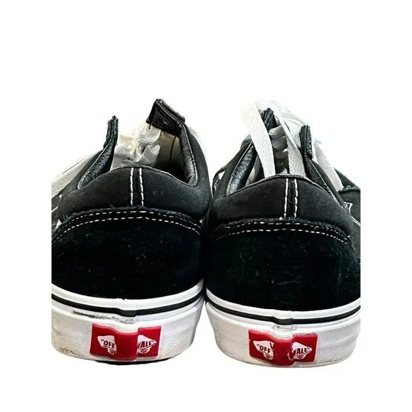 7.5 Women Vans Old Skool Skate Shoes Sneakers Black Suede Men 6