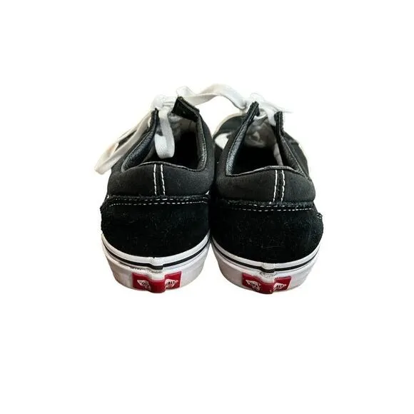 7.5 Women Vans Old Skool Skate Shoes Sneakers Black Suede Men 6