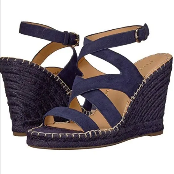 8/9.5 Joie Navy Suede Wedges