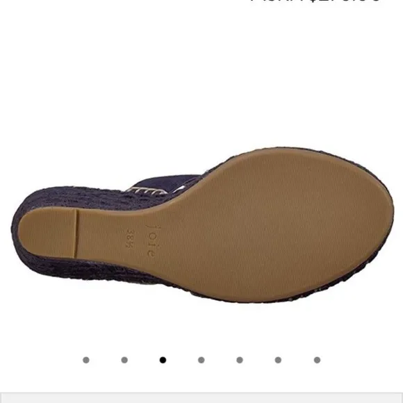 8/9.5 Joie Navy Suede Wedges