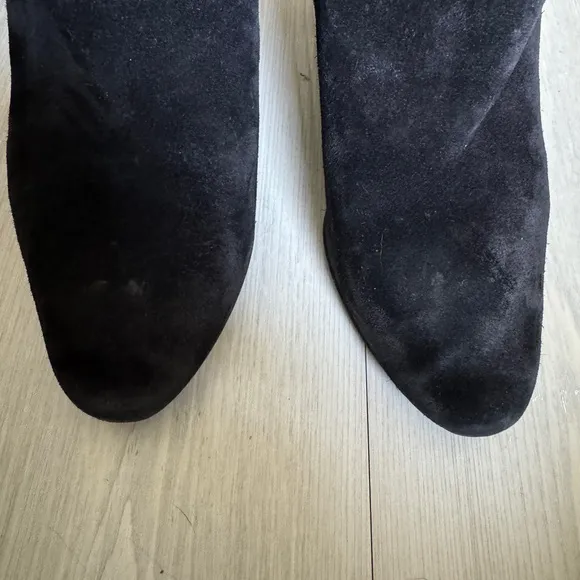 ACNE STUDIOS Black Suede Ava Boots  EU 37 US 7