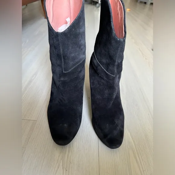 ACNE STUDIOS Black Suede Ava Boots  EU 37 US 7