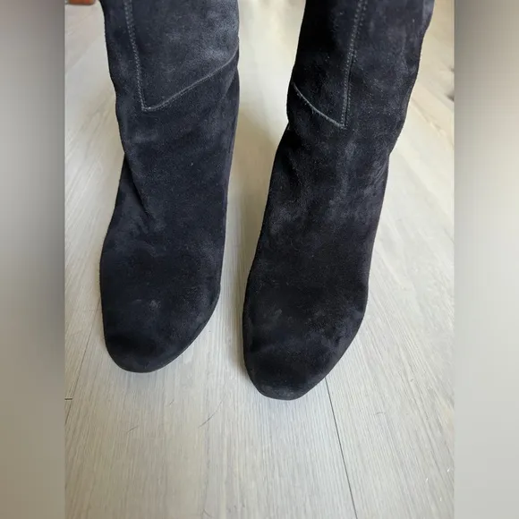 ACNE STUDIOS Black Suede Ava Boots  EU 37 US 7