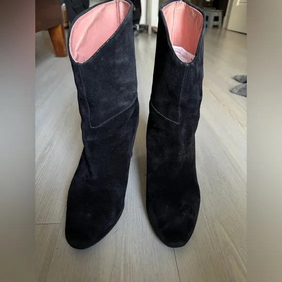 ACNE STUDIOS Black Suede Ava Boots  EU 37 US 7