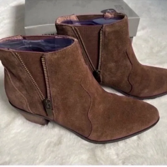 Adam Tucker Women's Suede Ankle Boots - Brown