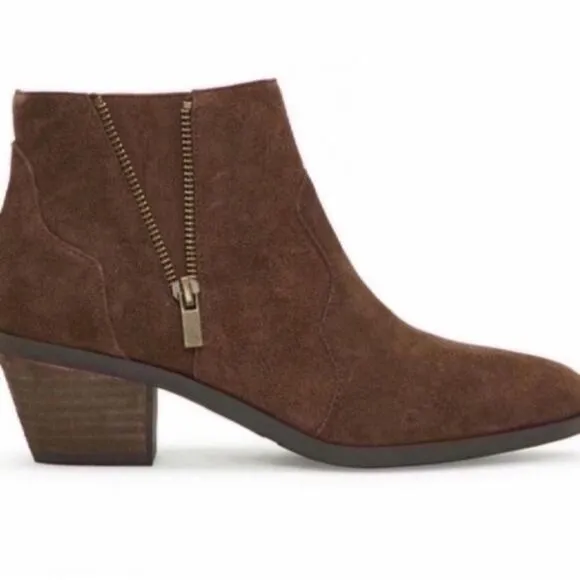 Adam Tucker Women's Suede Ankle Boots - Brown