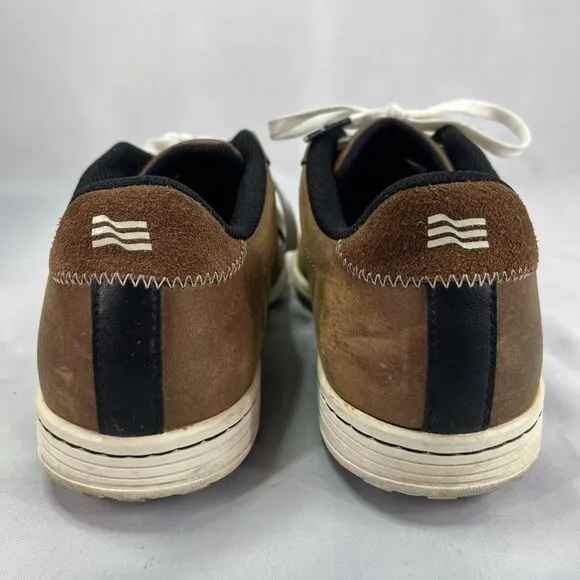 Adidas Adicross II Brown Leather Spikeless Mens Size 10.5 Golf Shoes 671663