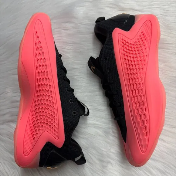 Adidas AE 1 Low Mural Mens Basketball Shoes Pink Black JI4068 NEW Multi Sz