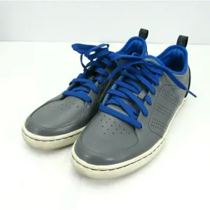 Adidas AR-D1 Low Top Shoes Men's Size 12 Leather Lace Up Gray‎ Blue Skate Casual