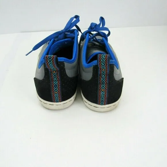 Adidas AR-D1 Low Top Shoes Men's Size 12 Leather Lace Up Gray‎ Blue Skate Casual