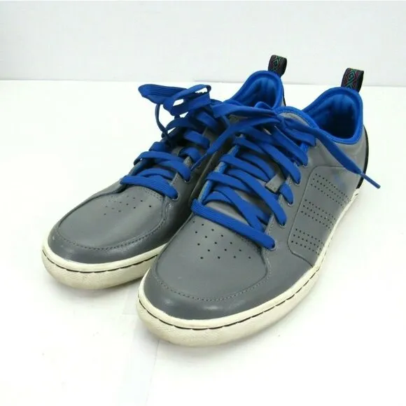 Adidas AR-D1 Low Top Shoes Men's Size 12 Leather Lace Up Gray‎ Blue Skate Casual
