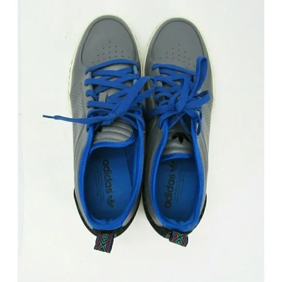 Adidas AR-D1 Low Top Shoes Men's Size 12 Leather Lace Up Gray‎ Blue Skate Casual
