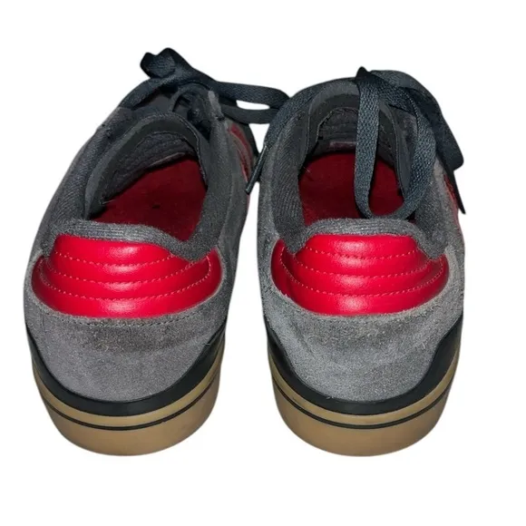 Adidas Busenitz VULC ADV gray gum red skate shoes 11