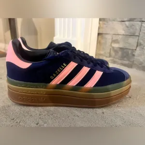 Adidas Gazelle Bold Women's Sneakers - Navy and PinkSize 7